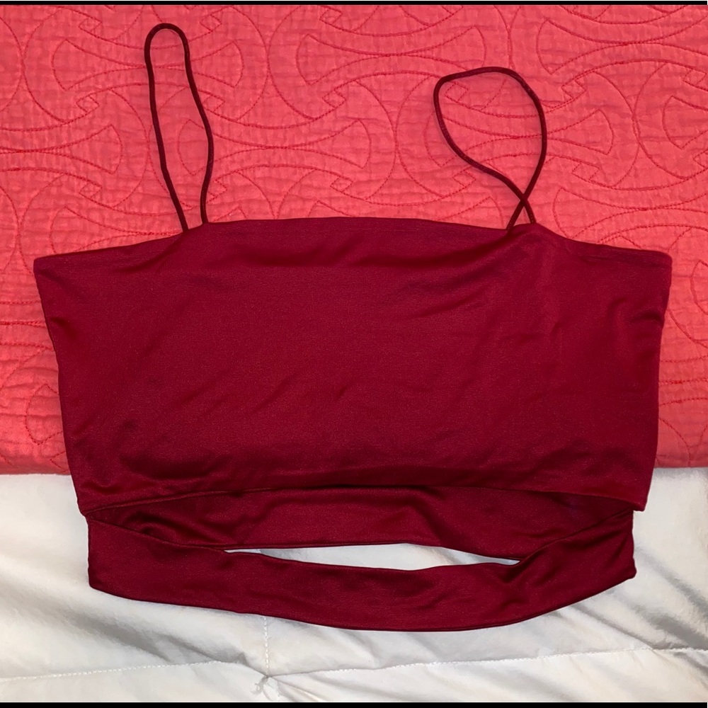 Shein Red Crop Top